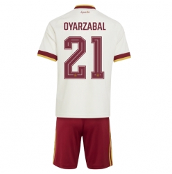 Strój piłkarski Hiszpania Mikel Oyarzabal #21 Koszulka Wyjazdowej dziecięce MŚ 2026 Krótki Rękaw (+ Krótkie spodenki)