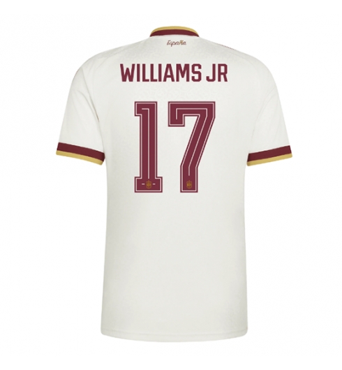 Strój piłkarski Hiszpania Nico Williams #17 Koszulka Wyjazdowej MŚ 2026 Krótki Rękaw Strój piłkarski Hiszpania Nico Williams #17 Koszulka Wyjazdowej MŚ 2026 Krótki Rękaw
