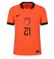 Strój piłkarski Holandia Frenkie de Jong #21 Koszulka Podstawowej MŚ 2026 Krótki Rękaw Strój piłkarski Holandia Frenkie de Jong #21 Koszulka Podstawowej MŚ 2026 Krótki Rękaw