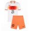 Strój piłkarski Holandia Frenkie de Jong #21 Koszulka Wyjazdowej dziecięce MŚ 2026 Krótki Rękaw (+ Krótkie spodenki)
