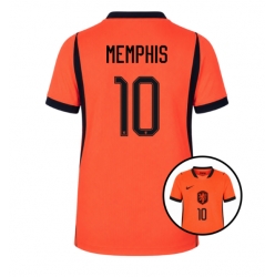 Strój piłkarski Holandia Memphis Depay #10 Koszulka Podstawowej damskie MŚ 2026 Krótki Rękaw