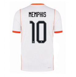 Strój piłkarski Holandia Memphis Depay #10 Koszulka Wyjazdowej MŚ 2026 Krótki Rękaw