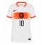 Strój piłkarski Holandia Memphis Depay #10 Koszulka Wyjazdowej damskie MŚ 2026 Krótki Rękaw Strój piłkarski Holandia Memphis Depay #10 Koszulka Wyjazdowej damskie MŚ 2026 Krótki Rękaw