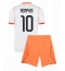 Strój piłkarski Holandia Memphis Depay #10 Koszulka Wyjazdowej dziecięce MŚ 2026 Krótki Rękaw (+ Krótkie spodenki)