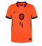 Strój piłkarski Holandia Virgil van Dijk #4 Koszulka Podstawowej MŚ 2026 Krótki Rękaw Strój piłkarski Holandia Virgil van Dijk #4 Koszulka Podstawowej MŚ 2026 Krótki Rękaw