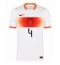 Strój piłkarski Holandia Virgil van Dijk #4 Koszulka Wyjazdowej MŚ 2026 Krótki Rękaw Strój piłkarski Holandia Virgil van Dijk #4 Koszulka Wyjazdowej MŚ 2026 Krótki Rękaw