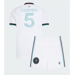 Strój piłkarski Inter Miami Casemiro #5 Koszulka Trzeciej dziecięce 2026-27 Krótki Rękaw (+ Krótkie spodenki)