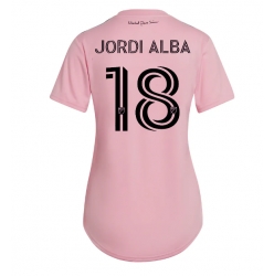 Strój piłkarski Inter Miami Jordi Alba #18 Koszulka Podstawowej damskie 2023-24 Krótki Rękaw