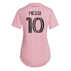 Strój piłkarski Inter Miami Lionel Messi #10 Koszulka Podstawowej damskie 2023-24 Krótki Rękaw