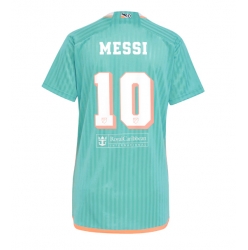 Strój piłkarski Inter Miami Lionel Messi #10 Koszulka Trzeciej damskie 2024-25 Krótki Rękaw