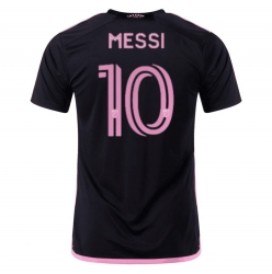 Strój piłkarski Inter Miami Lionel Messi #10 Koszulka Wyjazdowej 2023-24 Krótki Rękaw