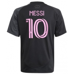 Strój piłkarski Inter Miami Lionel Messi #10 Koszulka Wyjazdowej 2025-26 Krótki Rękaw