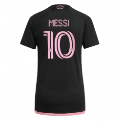 Strój piłkarski Inter Miami Lionel Messi #10 Koszulka Wyjazdowej damskie 2023-24 Krótki Rękaw