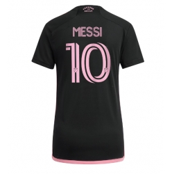 Strój piłkarski Inter Miami Lionel Messi #10 Koszulka Wyjazdowej damskie 2024-25 Krótki Rękaw