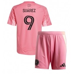 Strój piłkarski Inter Miami Luis Suarez #9 Koszulka Podstawowej dziecięce 2025-26 Krótki Rękaw (+ Krótkie spodenki)