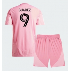 Strój piłkarski Inter Miami Luis Suarez #9 Koszulka Podstawowej dziecięce 2026-27 Krótki Rękaw (+ Krótkie spodenki)