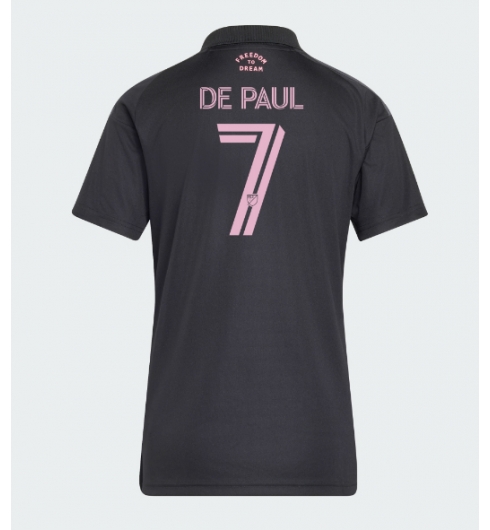 Strój piłkarski Inter Miami Rodrigo De Paul #7 Koszulka Wyjazdowej damskie 2026-27 Krótki Rękaw Strój piłkarski Inter Miami Rodrigo De Paul #7 Koszulka Wyjazdowej damskie 2026-27 Krótki Rękaw