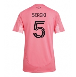 Strój piłkarski Inter Miami Sergio Busquets #5 Koszulka Podstawowej damskie 2025-26 Krótki Rękaw