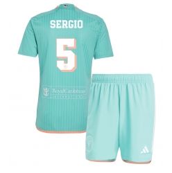 Strój piłkarski Inter Miami Sergio Busquets #5 Koszulka Trzeciej dziecięce 2024-25 Krótki Rękaw (+ Krótkie spodenki)