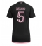 Strój piłkarski Inter Miami Sergio Busquets #5 Koszulka Wyjazdowej damskie 2023-24 Krótki Rękaw