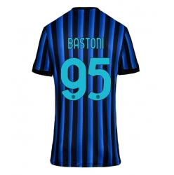 Strój piłkarski Inter Milan Alessandro Bastoni #95 Koszulka Podstawowej damskie 2025-26 Krótki Rękaw