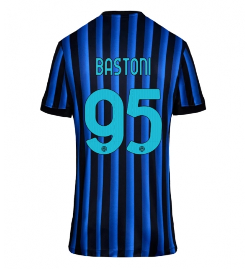 Strój piłkarski Inter Milan Alessandro Bastoni #95 Koszulka Podstawowej damskie 2025-26 Krótki Rękaw Strój piłkarski Inter Milan Alessandro Bastoni #95 Koszulka Podstawowej damskie 2025-26 Krótki Rękaw