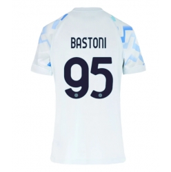 Strój piłkarski Inter Milan Alessandro Bastoni #95 Koszulka Wyjazdowej damskie 2025-26 Krótki Rękaw