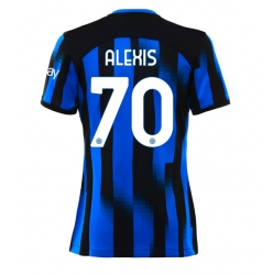 Strój piłkarski Inter Milan Alexis Sanchez #70 Koszulka Podstawowej damskie 2023-24 Krótki Rękaw