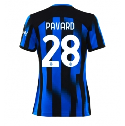 Strój piłkarski Inter Milan Benjamin Pavard #28 Koszulka Podstawowej damskie 2023-24 Krótki Rękaw