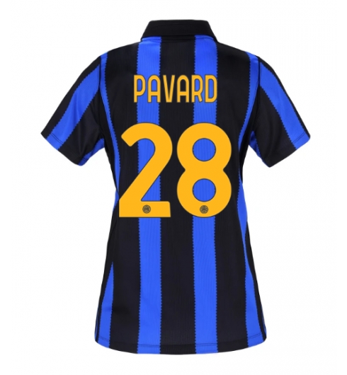 Strój piłkarski Inter Milan Benjamin Pavard #28 Koszulka Podstawowej damskie 2026-27 Krótki Rękaw Strój piłkarski Inter Milan Benjamin Pavard #28 Koszulka Podstawowej damskie 2026-27 Krótki Rękaw