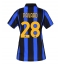 Strój piłkarski Inter Milan Benjamin Pavard #28 Koszulka Podstawowej damskie 2026-27 Krótki Rękaw Strój piłkarski Inter Milan Benjamin Pavard #28 Koszulka Podstawowej damskie 2026-27 Krótki Rękaw