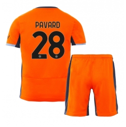Strój piłkarski Inter Milan Benjamin Pavard #28 Koszulka Trzeciej dziecięce 2023-24 Krótki Rękaw (+ Krótkie spodenki)