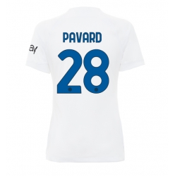 Strój piłkarski Inter Milan Benjamin Pavard #28 Koszulka Wyjazdowej damskie 2023-24 Krótki Rękaw
