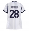 Strój piłkarski Inter Milan Benjamin Pavard #28 Koszulka Wyjazdowej damskie 2026-27 Krótki Rękaw Strój piłkarski Inter Milan Benjamin Pavard #28 Koszulka Wyjazdowej damskie 2026-27 Krótki Rękaw
