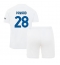 Strój piłkarski Inter Milan Benjamin Pavard #28 Koszulka Wyjazdowej dziecięce 2023-24 Krótki Rękaw (+ Krótkie spodenki)