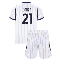 Strój piłkarski Inter Milan Curtis Jones #21 Koszulka Wyjazdowej dziecięce 2026-27 Krótki Rękaw (+ Krótkie spodenki)