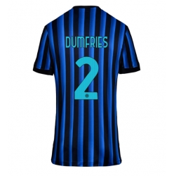 Strój piłkarski Inter Milan Denzel Dumfries #2 Koszulka Podstawowej damskie 2025-26 Krótki Rękaw