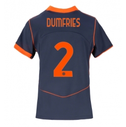 Strój piłkarski Inter Milan Denzel Dumfries #2 Koszulka Trzeciej damskie 2025-26 Krótki Rękaw