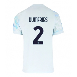 Strój piłkarski Inter Milan Denzel Dumfries #2 Koszulka Wyjazdowej 2025-26 Krótki Rękaw