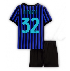 Strój piłkarski Inter Milan Federico Dimarco #32 Koszulka Podstawowej dziecięce 2025-26 Krótki Rękaw (+ Krótkie spodenki)