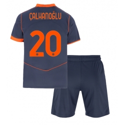 Strój piłkarski Inter Milan Hakan Calhanoglu #20 Koszulka Trzeciej dziecięce 2025-26 Krótki Rękaw (+ Krótkie spodenki)