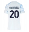 Strój piłkarski Inter Milan Hakan Calhanoglu #20 Koszulka Wyjazdowej damskie 2025-26 Krótki Rękaw