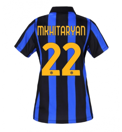 Strój piłkarski Inter Milan Henrikh Mkhitaryan #22 Koszulka Podstawowej damskie 2026-27 Krótki Rękaw Strój piłkarski Inter Milan Henrikh Mkhitaryan #22 Koszulka Podstawowej damskie 2026-27 Krótki Rękaw