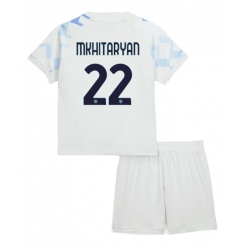 Strój piłkarski Inter Milan Henrikh Mkhitaryan #22 Koszulka Wyjazdowej dziecięce 2025-26 Krótki Rękaw (+ Krótkie spodenki)