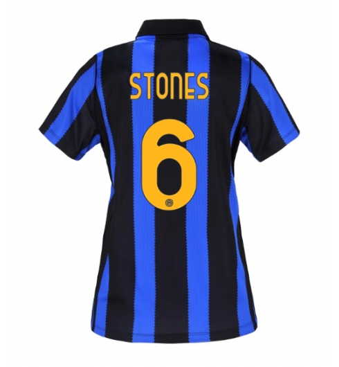 Strój piłkarski Inter Milan John Stones #6 Koszulka Podstawowej damskie 2026-27 Krótki Rękaw Strój piłkarski Inter Milan John Stones #6 Koszulka Podstawowej damskie 2026-27 Krótki Rękaw