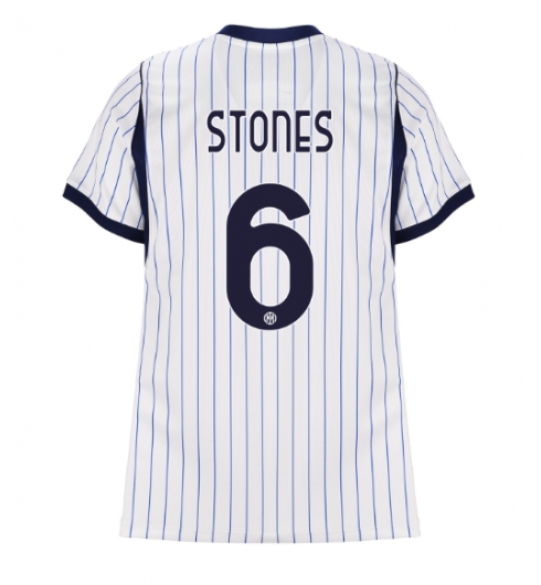 Strój piłkarski Inter Milan John Stones #6 Koszulka Wyjazdowej damskie 2026-27 Krótki Rękaw Strój piłkarski Inter Milan John Stones #6 Koszulka Wyjazdowej damskie 2026-27 Krótki Rękaw