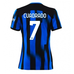 Strój piłkarski Inter Milan Juan Cuadrado #7 Koszulka Podstawowej damskie 2023-24 Krótki Rękaw