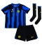 Strój piłkarski Inter Milan Lautaro Martinez #10 Koszulka Podstawowej dziecięce 2023-24 Krótki Rękaw (+ Krótkie spodenki)