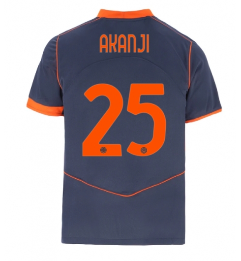 Strój piłkarski Inter Milan Manuel Akanji #25 Koszulka Trzeciej 2025-26 Krótki Rękaw Strój piłkarski Inter Milan Manuel Akanji #25 Koszulka Trzeciej 2025-26 Krótki Rękaw