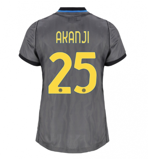 Strój piłkarski Inter Milan Manuel Akanji #25 Koszulka Trzeciej damskie 2026-27 Krótki Rękaw Strój piłkarski Inter Milan Manuel Akanji #25 Koszulka Trzeciej damskie 2026-27 Krótki Rękaw